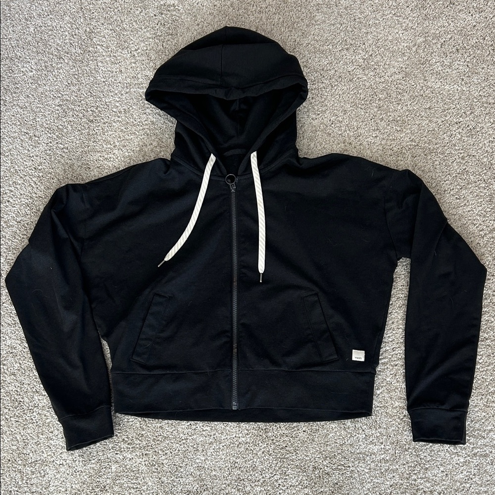 Vuori Black Zip-Up Hoodie